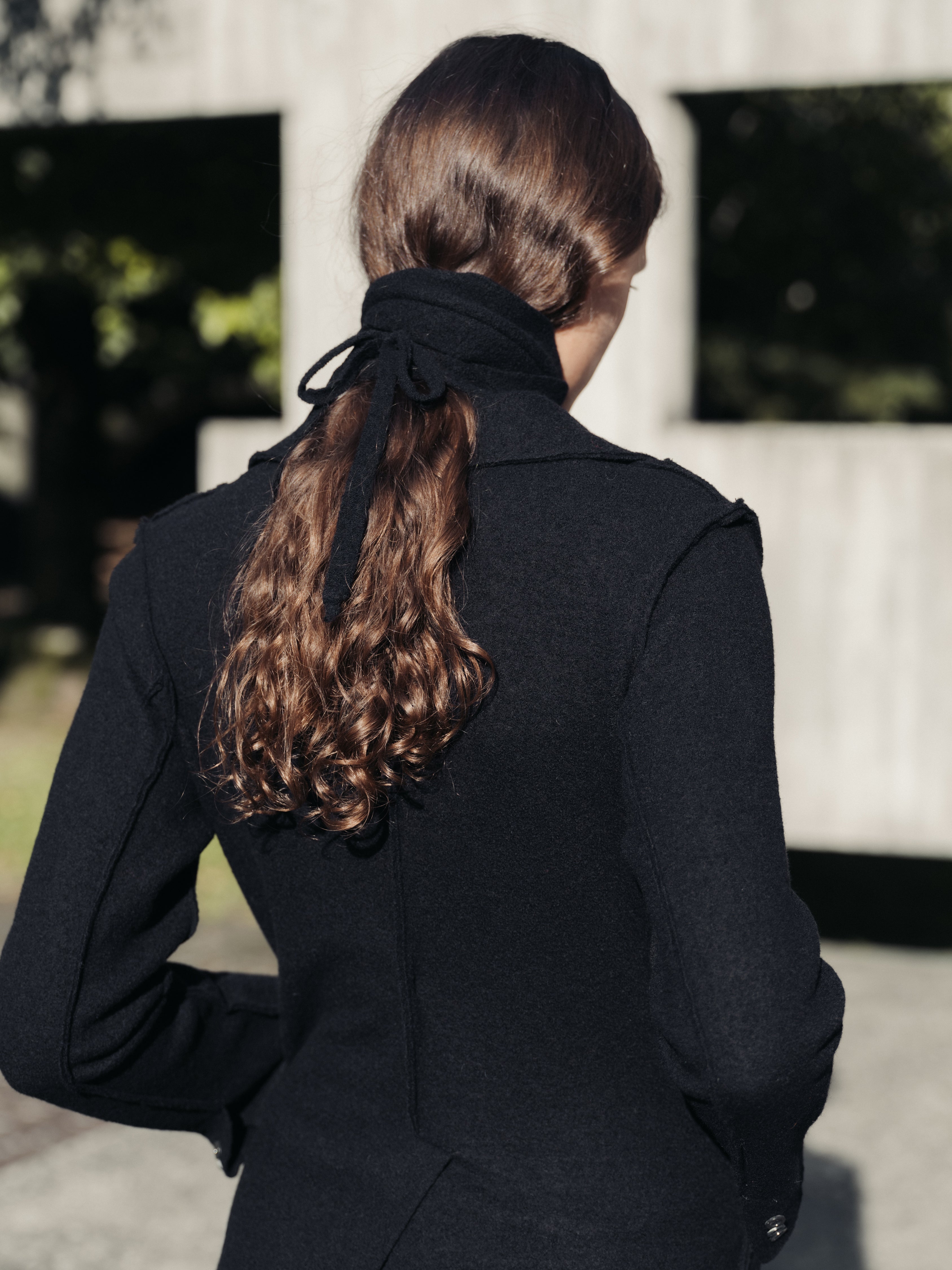 Boiled Wool Jabot
