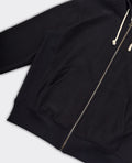 Felpa con Cappuccio Full Zip Nera
