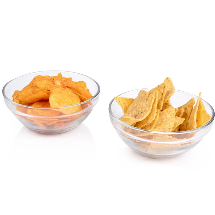 Set 3Pz Ciotole Vetro Antipasto Ciotoline Salse Aperitivo Snack Insalatiera Ø6Cm
