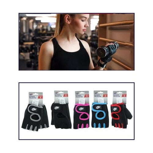 Guantini Allenamento Sollevamento Pesi Guanti Donna Palestra Fitness Colori Tg.S