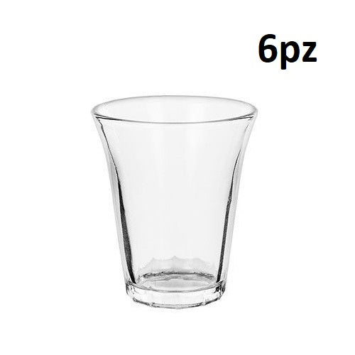 Set 6 Bicchieri Tazzine Per Caffè Espresso Vetro Trasparente Shot Cicchetti