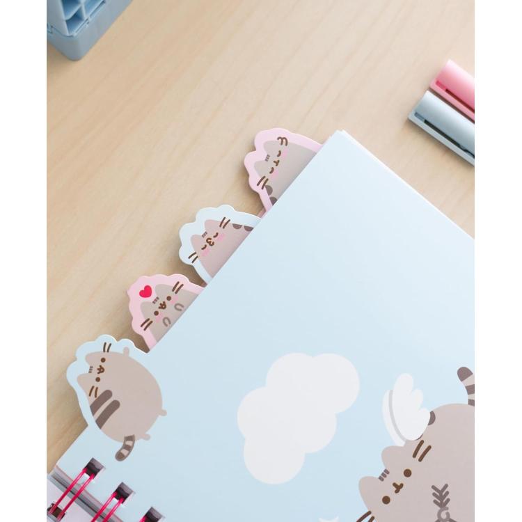 Quaderno Appunti A5 (Pusheen the Cat Purrfect) Love Collection Taccuino con Anelli Bullet Journal Puntinato Diviso in Sezioni con 4 Separatori e Copertina Morbida, 160 Pagine | Scuola Cancelleria, Diario Personale