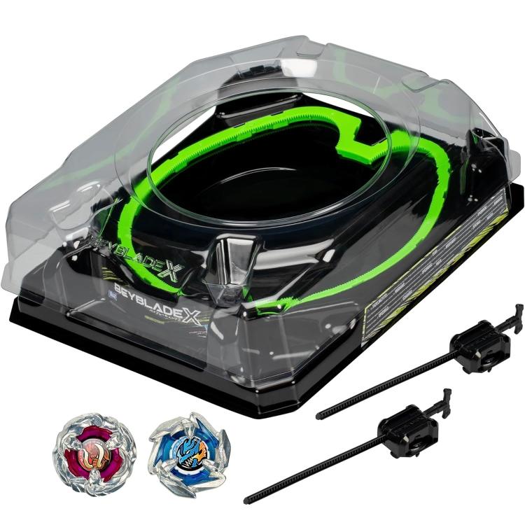 Hasbro - Beyblade X (Set Da Combattimento Xtreme) Battle Beystadium + 2 Trottole