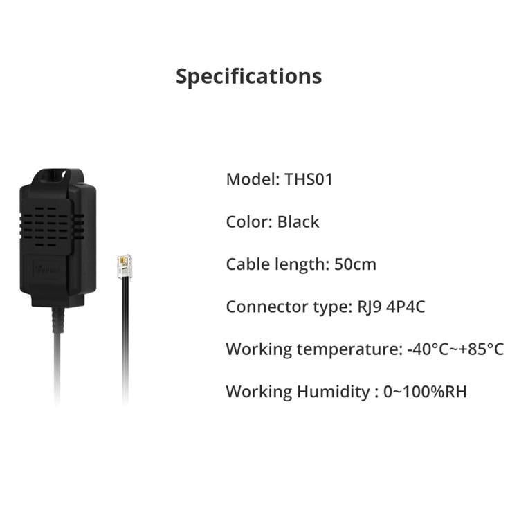 Sonoff Ths01 Sensore Di Temperatura Ed Umidità 50Cm Per Sonoff Th Elite/Origin