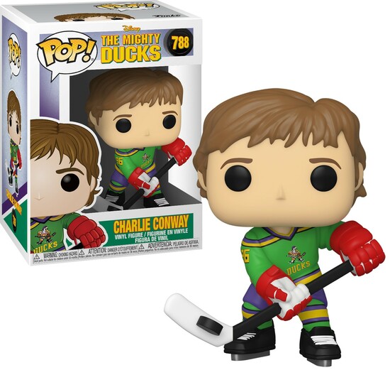 Funko Pop Mighty Ducks 788 - Charlie Conway Hockey Sul Ghiaccio Vinyl Figure