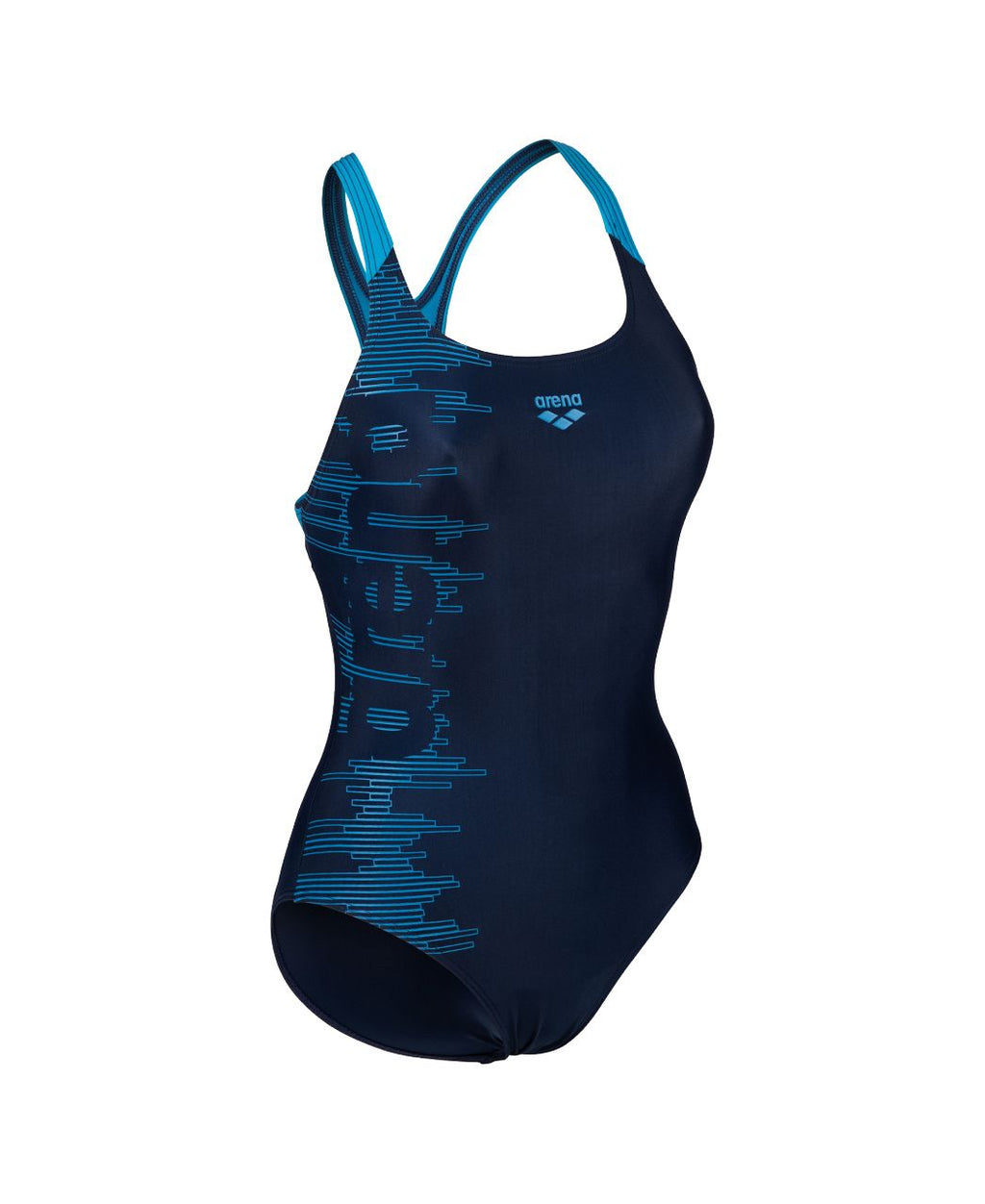 Arena Costume da donna intero Logo Swim Pro Back 006354 780 navy-turquoise