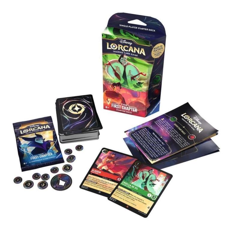 Disney Lorcana - The First Chapter (Starter Deck) Trading Card Emerald/Ruby Eng