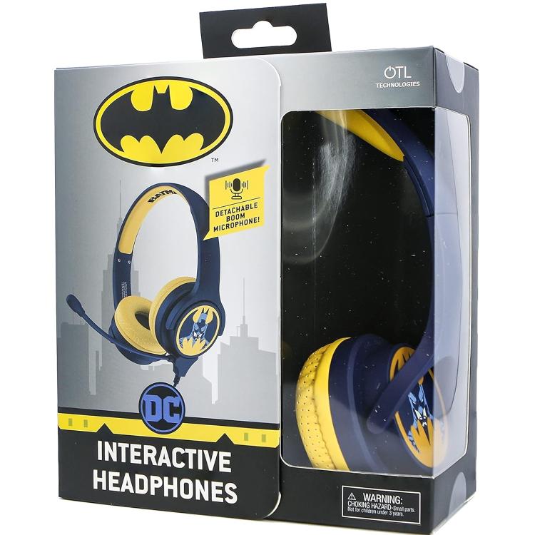 Otl Cuffie Batman Bambini Wired Per Nintendo Switch Smartphone Ps4 Ps5 Tablet Pc