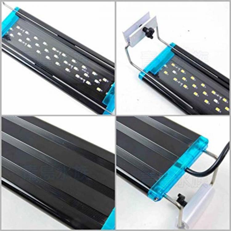 Plafoniera Led Luce Bianca Blu Lampada Per Acquario Barra Da 30 A 40Cm Slim -D73