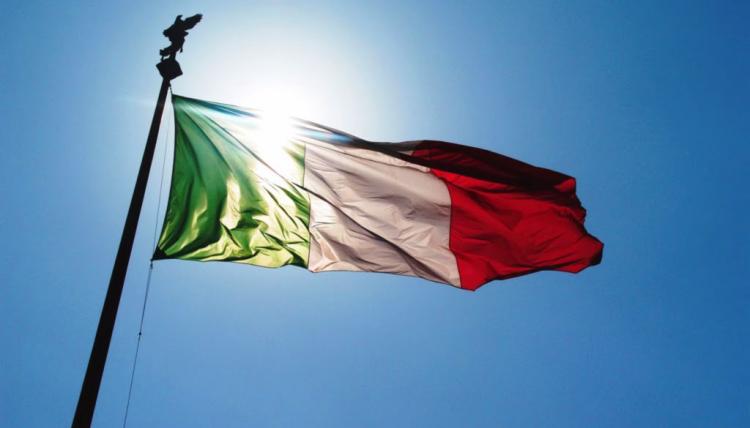 BANDIERA ITALIA CON ASOLA PER ASTA TRICOLORE ITALIANA GRANDE 3X5 METRI GIGANTE