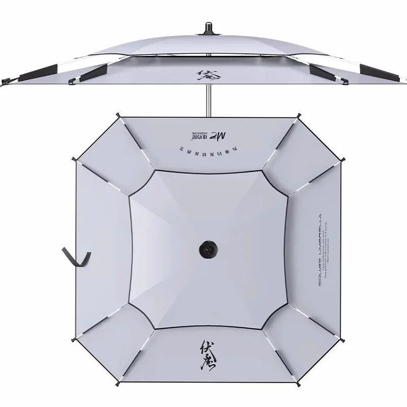 2.2-2.4M New Fishing Parasol Innovatively Octagonal Fishing Umbrella Stainless Steel Rod Beach Large Parasol Backyard Umbrella