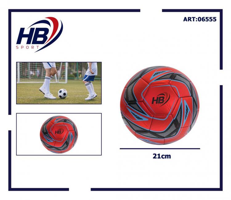 Pallone Calcio Palla Da Calcetto Football Misura 5 Regolamentare Ø 21 Cm - Rosso