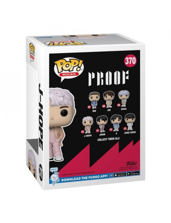 Funko Pop ! Rocks Bts Series 4 - (370) J-Hope Proof Vinyl Figure Boyband 9Cm
