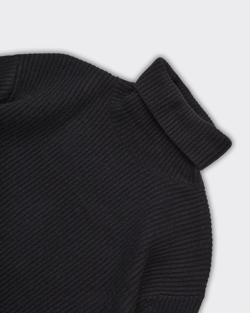 Maglione Eddie Knit Rib Rollneck Nero
