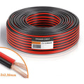 Matassa Cavo Audio 85M Metri Bipolare Per Casse Stereo Rosso Nero 2X2,5Mm Auto
