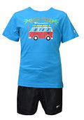 Champion Completo per bambini e ragazzi Legacy Back To The Beach Graphic T-Shirt e Beachshorts 306392 BF004 ATB sky-black