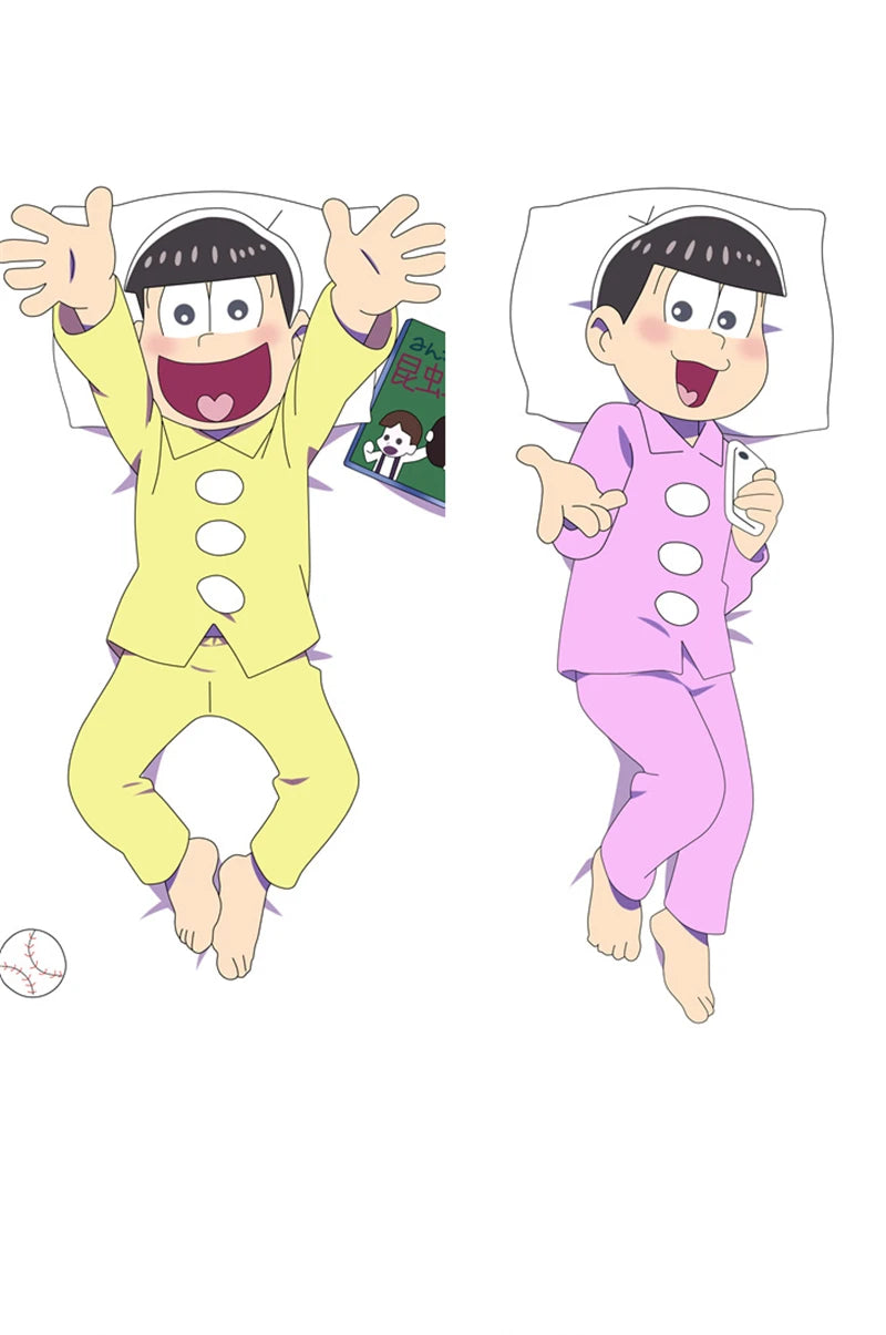 Anime Matsuno Karamatsu Choromatsu Ichimatsu Todomatsu Jyushimatsu Cosplay Dakimakura Pillow Case Hugging Body Prop