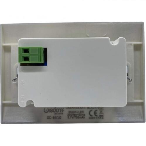 Wisdom Lampada Di Emergenza Luce Led Bianco 2,5W Da Incasso Scatola 503 |Argento