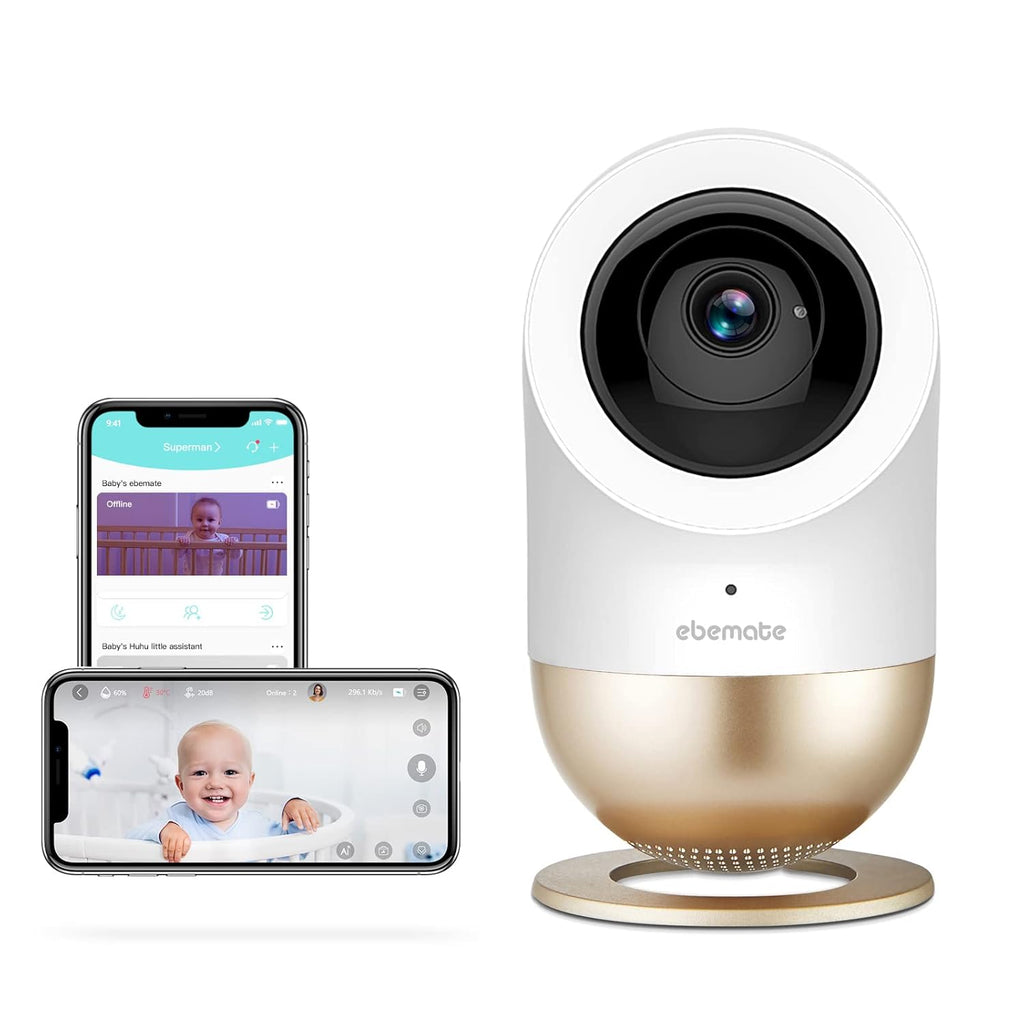 Video Baby Monitor Camera with 2.8'Ft LCD Screen HD Video & Audio No Glow Night Vision,2-Way Talk Audio Cam Baby Monitoring 1200FT Range EBE28