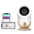 Video Baby Monitor Camera with 2.8'Ft LCD Screen HD Video & Audio No Glow Night Vision,2-Way Talk Audio Cam Baby Monitoring 1200FT Range EBE28