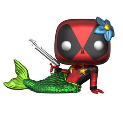 Funko Pop ! Mermaid Deadpool (321) Special Edition Con T-Shirt M Vinyl Figure