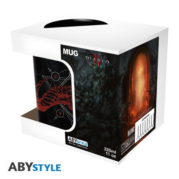 ABYSTYLE TAZZA: "DIABLO IV" MUG BICCHIERE PER TÈ CAFFÈ CERAMICA CON MANICO 320ML