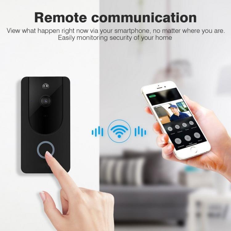 Videocitofono Wifi Ip Telecamera Citofono Campanello Smartphone Per Android Ios