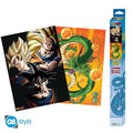 ABYSTYLE (DRAGON BALL Z) SET 2 CHIBI POSTER: "GOKU & SHENRON" (52X38) "GB EYE"