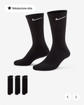 Nike Everyday Cushioned SX7664-010 Calze Training Nero 3 Paia Mid-Length