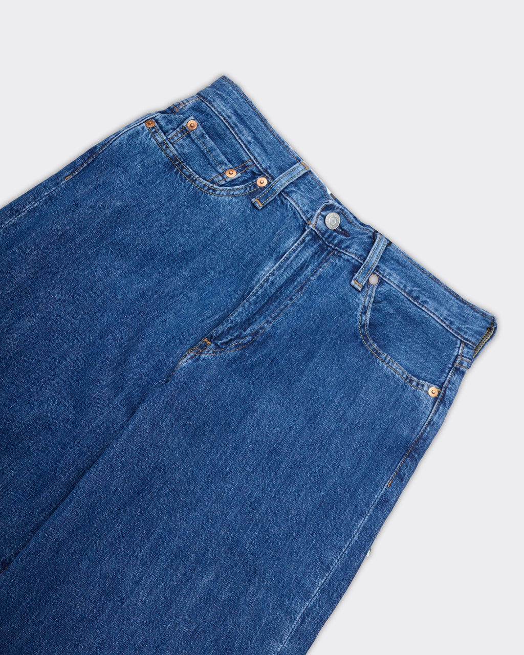 Jeans Loose 568 Straight 'Tailored Scholar' Med Indigo