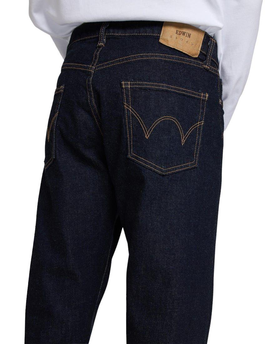 Pantaloni Regular Tapered Uomo Blue Rinsed