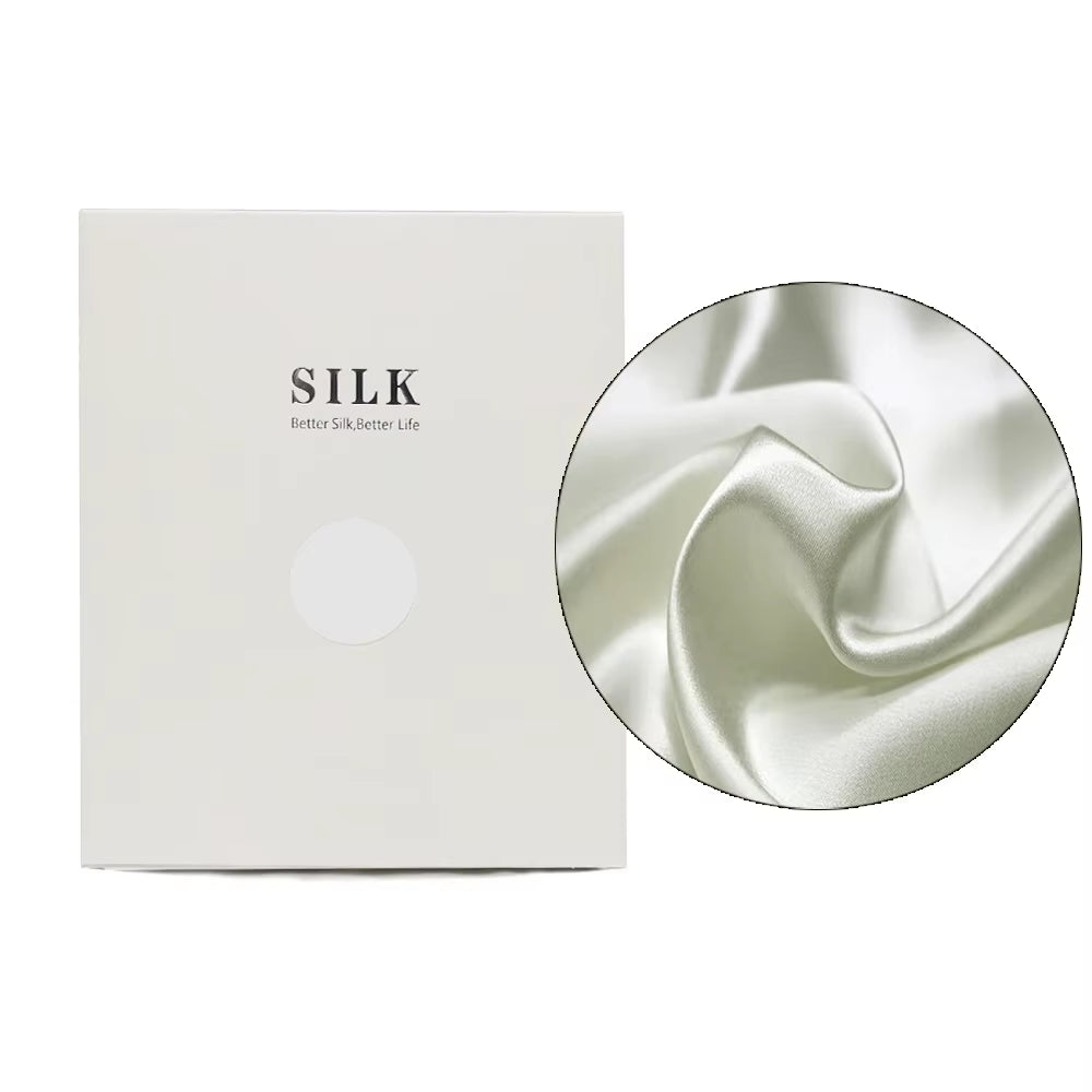 100% Natural Mulberry Silk Pillowcase with Hidden Zipper Double Sided Pure Silk Pillow Case Touch Soft &Cool Suitable for Summer