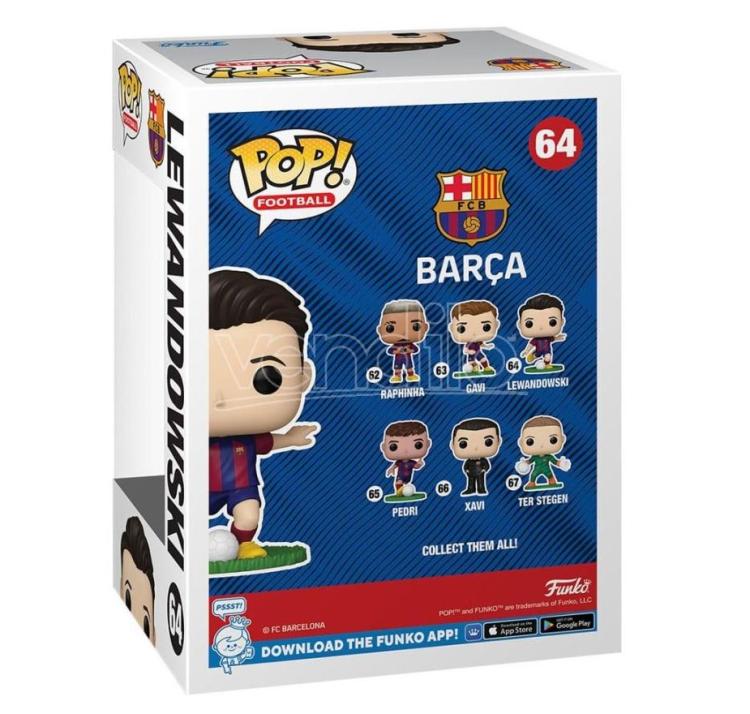 Funko Pop ! Football Barcellona  - (64) Robert Lewandoski Figure Vinyl 9Cm Barca