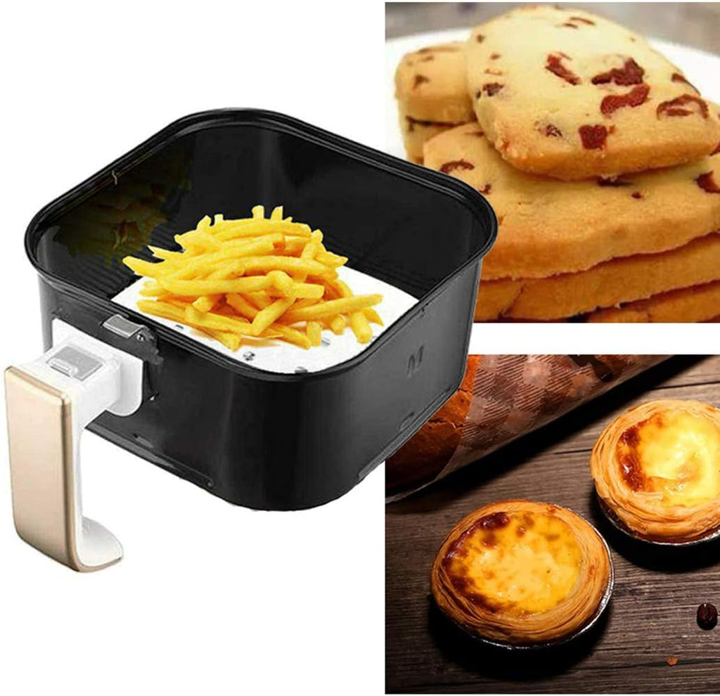Air Fryer Parchment Paper, 200Pcs Inch Heavy Duty Air Fryer Parchment Paper Liners Uses for Baking Cookies, Cooking, Air Fryer, Grilling