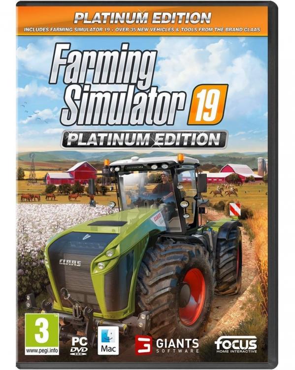 Farming Simulator 19 Edizione Platinum Pc Computer Videogioco Italiano Nuovo