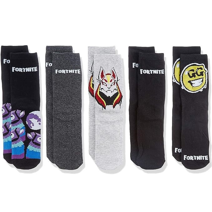 Cerdà Calzini (Fortnite) 5 paia di Calze in Cotone Ragazzi Unisex 35-38 Gift Box