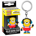 Funko Pop Minions 2 - Rolling Skating Stuart Vinyl Keychain Portachiavi Skate