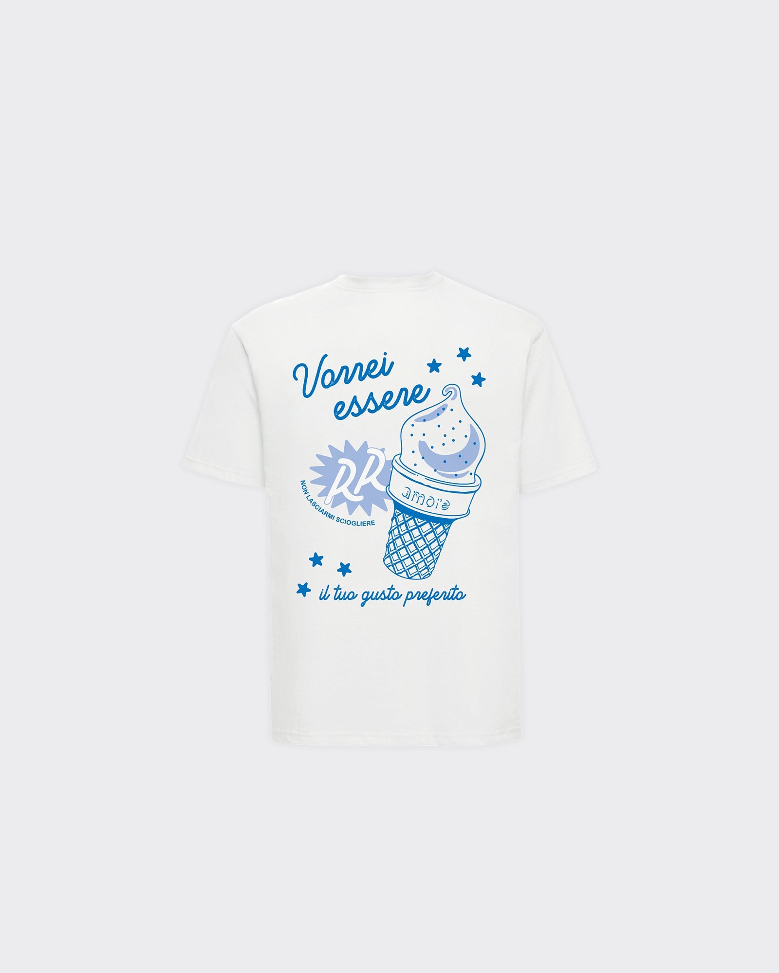 T-Shirt Vorrei Essere Il Tuo Gusto bianca
