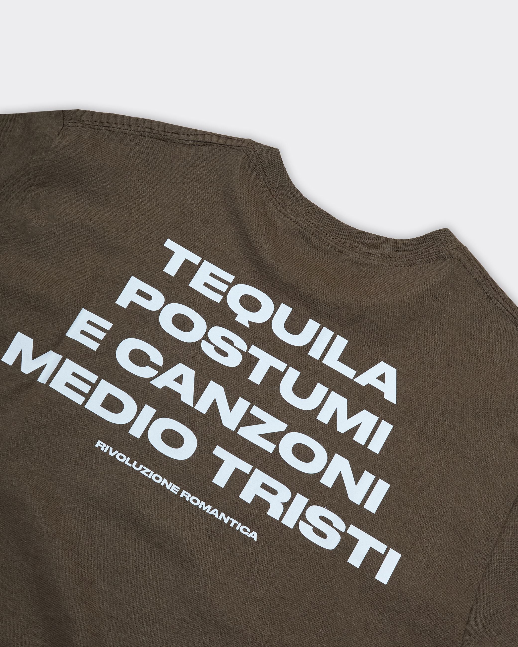 T-Shirt Tequila Postumi Marrone