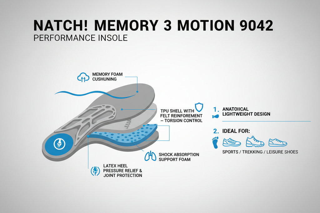 Natch! Soletta Memory 3 Motion 9042 grigio