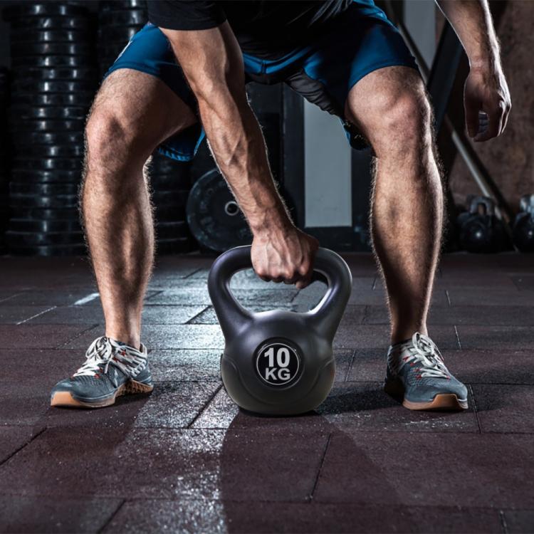 Kettlebell Manubrio Peso Pesi Pvc Ghiria Per Palestra Crossfit Fitness Mma -10Kg