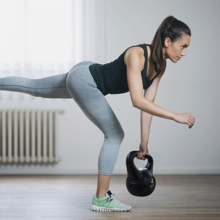 Kettlebell Manubrio Peso Pesi Pvc Ghisa Ghiria Palestra Crossfit Fitness Mma 4Kg