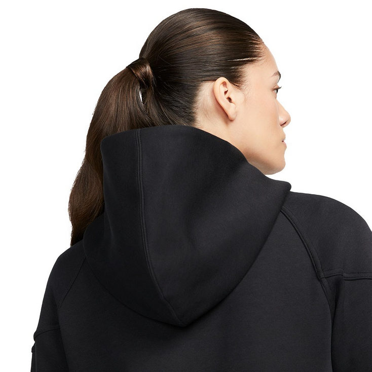 Nike felpa con cappuccio e cerniera intera da donna Sportswear Tech Fleece Windrunner HV6747-010 nero