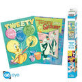 ABYSTYLE (LOONEY TUNES) SET 2 CHIBI POSTER: "TWEETY & SYLEVESTER" (52X38) GB EYE