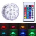 Faretto Lampada 10 Led Multicolor Sommergibile Impermeabile Per Piscina Acquario