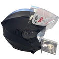 Casco Jet (Max) Moto Scooter Omologato Doppia Visiera Removibile (Nero Matt L)
