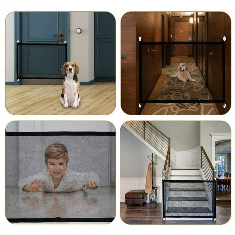 Divisorio Per Cani Animali E Bambini In Rete Recinto Cancello Barriera 110X72 Cm