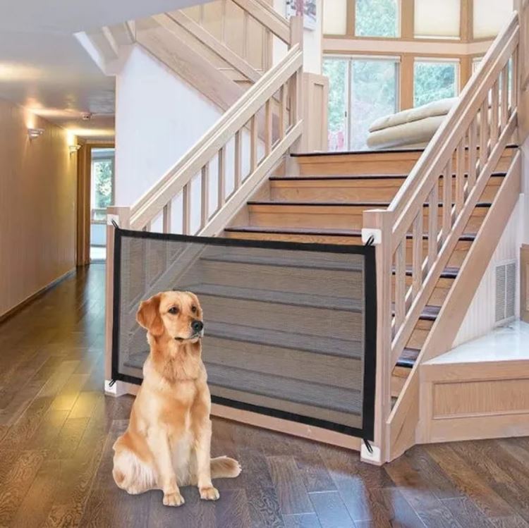 Divisorio Per Cani Animali E Bambini In Rete Recinto Cancello Barriera 110X72 Cm