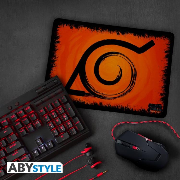 Abystyle Tappetino Mouse Pad Mousepad Gaming Anime Manga Naruto Shippuden Konoha