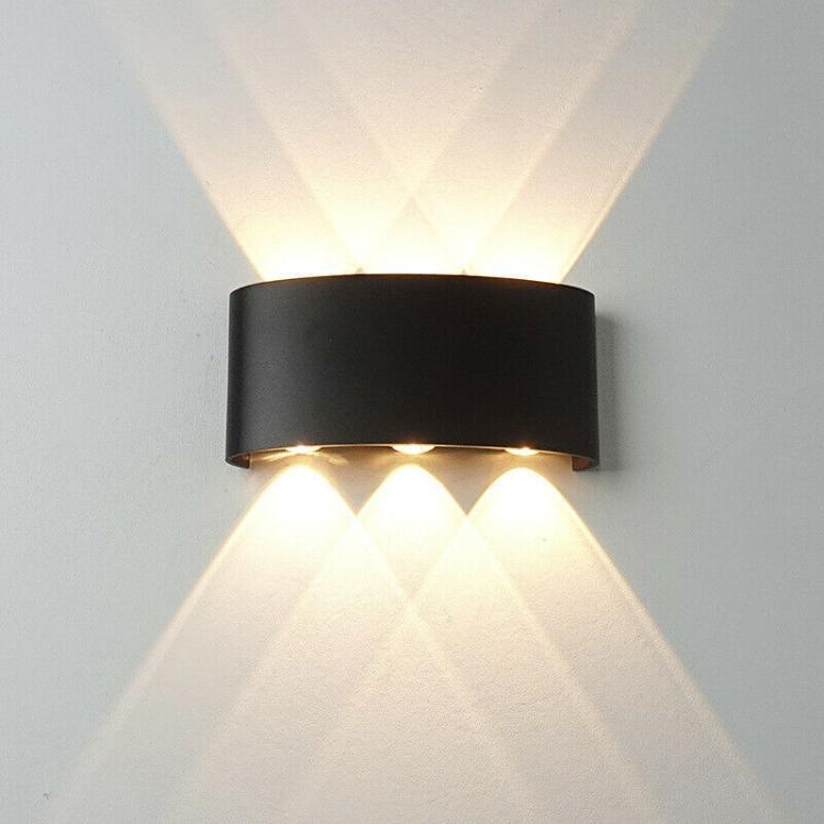APPLIQUE A PARETE LED NERO 18W LUCE NATURALE 4000K ESTERNO UP&DOWN IMPERMEABILE